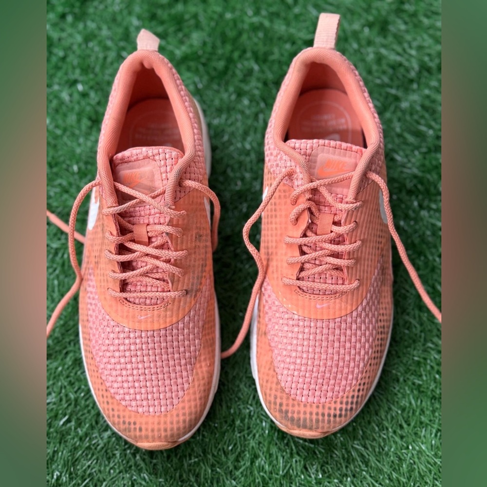 NIKE Air Max Thea Crimson‎ Bliss Blush Pink Coral White 616723-605 Size 7.5